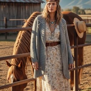 Marc Cain alpaca blend cardigan size 8